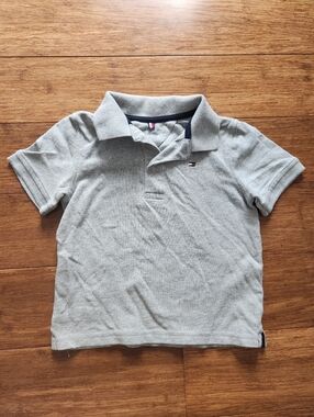 Tommy Hilfiger Light Gray Boys Polo Shirt Size XS